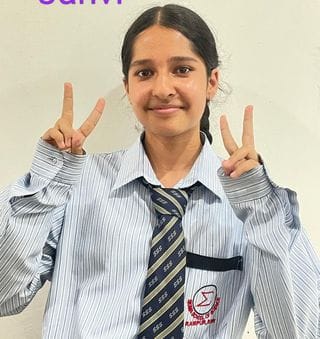 सिग्मा स्कूल ऑफ साइंस रामपुर दसवीं कक्षा की छात्रा खुशी