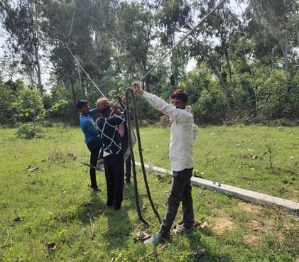 ढखेरवा खालसा में 11000 लाइन पर गिरा पेड़। संवाद ढखेरवा खालसा में 11000 लाइन पर गिरा पेड़। संवाद