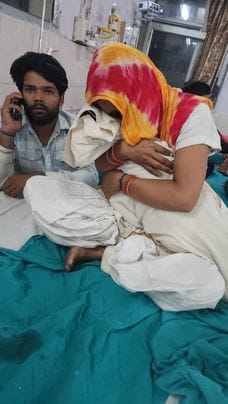31सीटीके51...पीजीआई में उपचाराधीन सोनीपत से आई एक साल की बच्ची। स्रोत: पाठक