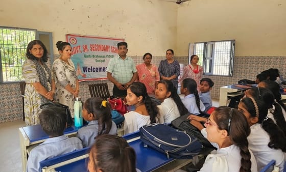 फोटो 25- सोनीपत के मुरथल अड्डा स्थित पीएमश्री राजकीय कन्या वरिष्ठ माध्यमिक विद्यालय में भारतीय फोटो 25- सोनीपत के मुरथल अड्डा स्थित पीएमश्री राजकीय कन्या वरिष्ठ माध्यमिक विद्यालय में भारतीय