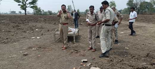 घटना स्थल पर मौजूद एसपी