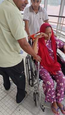 गुरदयाल सिंह, मरीज। गुरदयाल सिंह, मरीज।
