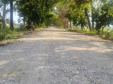 शाहगढ़ पुल का धंसने लगा संपर्क मार्ग। संवाद