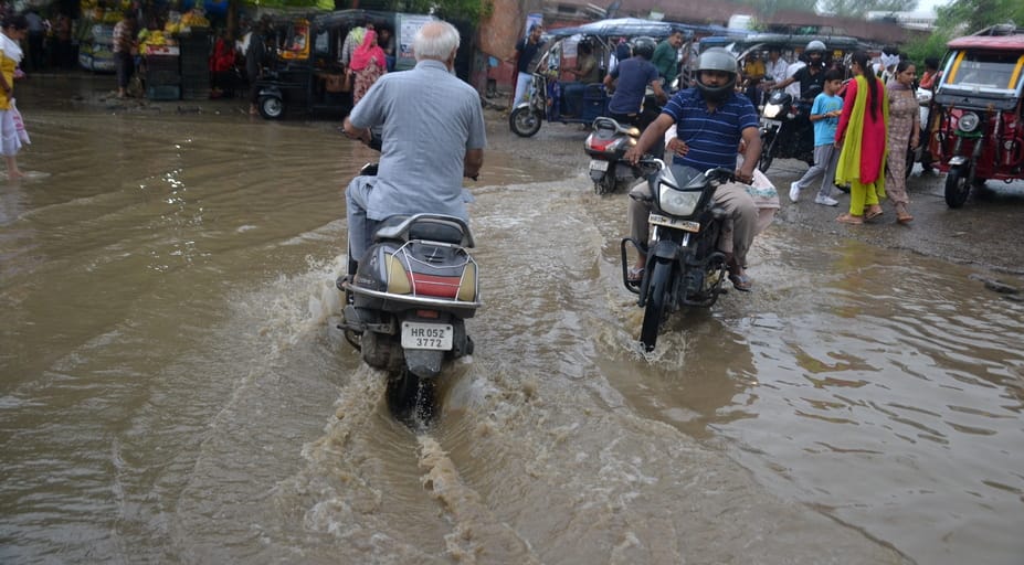 10.. ... नई अनाज मंडी में बारिश के पानी में पड़ी मक्का। संवाद 10.. ... नई अनाज मंडी में बारिश के पानी में पड़ी मक्का। संवाद