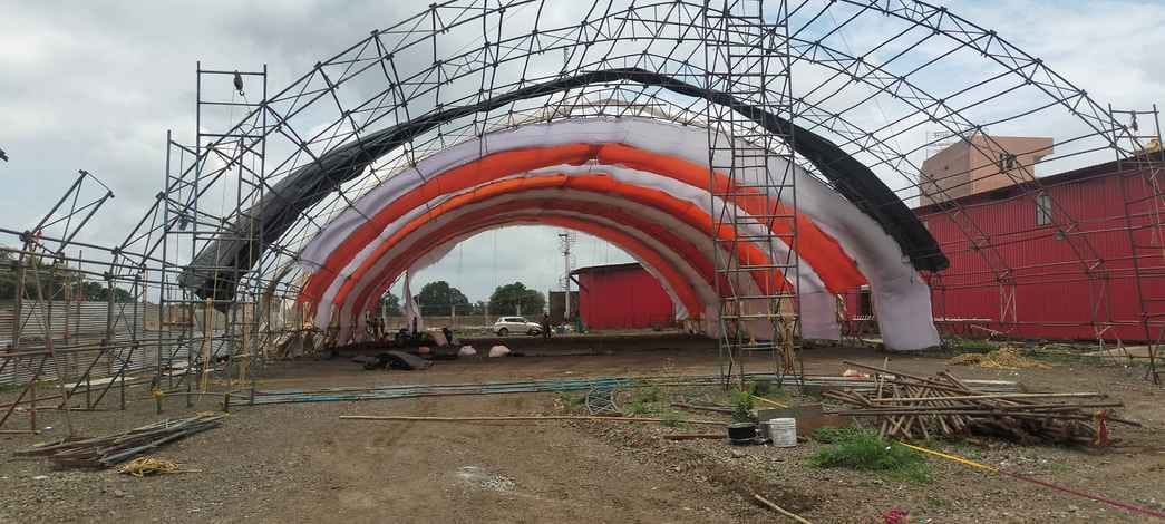 गुरु पूर्णिमा महोत्सव के लिए कुबेरेश्वर धाम पर अभी से श्रद्धालु पहुंच गए हैं।