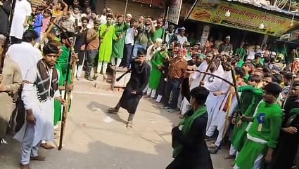 अजमेर मे नंगी तलवारों से खेला गया हाईदौस
