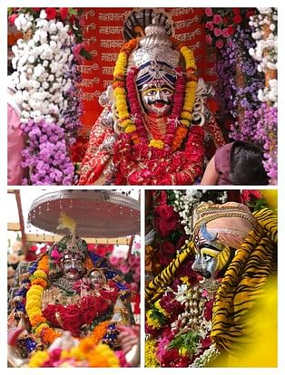 सवारी में यह स्वरूप देते है दर्शन