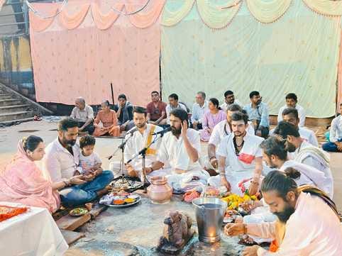 ज्योतिर्लिंग ओंकारेश्वर में मां नर्मदा की महाआरती का हुआ आयोजन