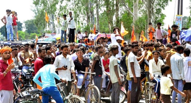 दिव्यांग कांवड़िया बनवारी लाल। संवाद दिव्यांग कांवड़िया बनवारी लाल। संवाद