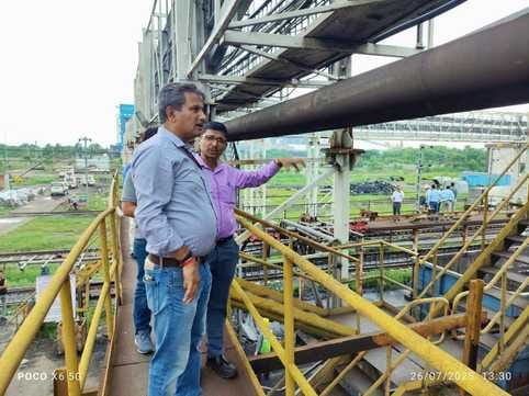 डालमियानगर में रेल भूमि का निरीक्षण, डिहरी ऑन सोन मल्टीट्रैक सोन रेल ब्रिज व एनएसटीपीएस में कोल
