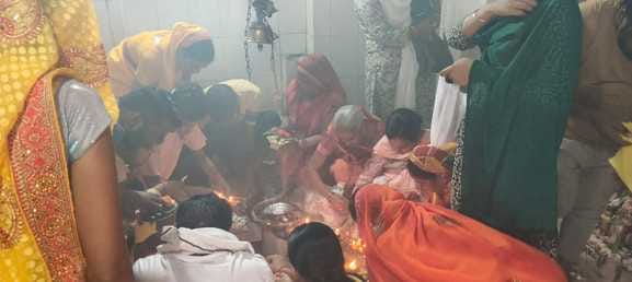 श्री कैलाश पति शिव मंदिर भोपतपुर में एकत्र कांवड़िया संवाद श्री कैलाश पति शिव मंदिर भोपतपुर में एकत्र कांवड़िया संवाद