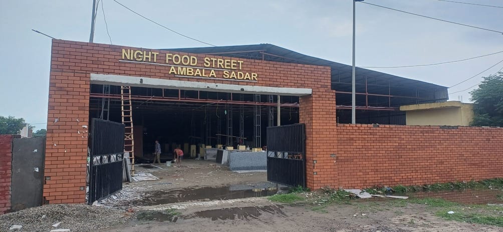 अंबाला जगाधरी राजमार्ग स्थित निर्माणाधीन दमकल कार्यालय। संवाद