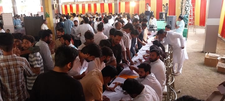 चित्तौड़गढ़ में रक्षाबंधन से पूर्व नहीं की स्मृति में आयोजित रक्तदान शिविर