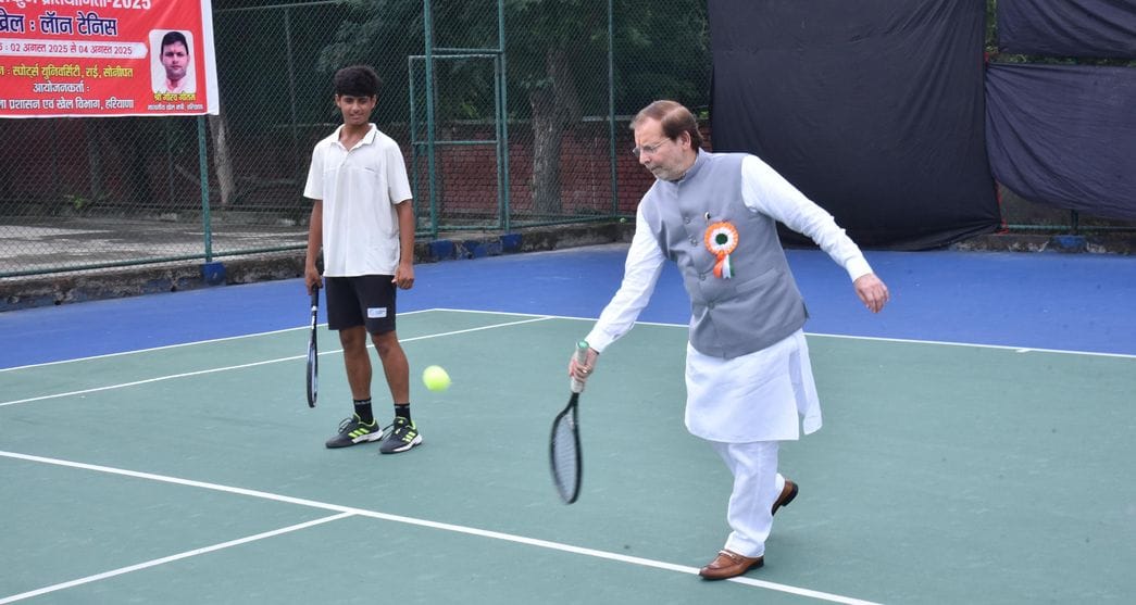 फोटो 14 : सोनीपत के खेल विश्वविद्यालय, राई में खेल महाकुंभ के दौरान राज्य स्तरीय टेनिस प्रतियोग फोटो 14 : सोनीपत के खेल विश्वविद्यालय, राई में खेल महाकुंभ के दौरान राज्य स्तरीय टेनिस प्रतियोग