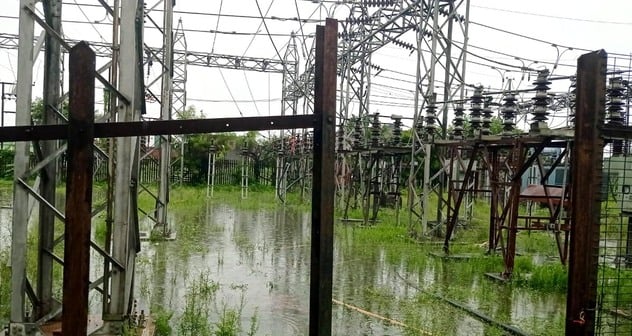 बाइपास के पास भरा बारिश का पानी। संवाद बाइपास के पास भरा बारिश का पानी। संवाद