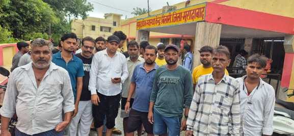 बिलारी के खंडुआ गांव निवासी मृतक संविदा विद्युत कर्मी मनोज राजभर का फाइल फोटो-स्रोत परिजन