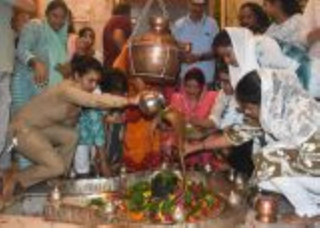 राजेंद्रनगर स्थित महाकाल मंदिर में हुआ पूजन।