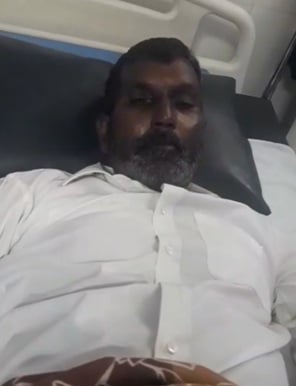 पोस्टमार्टम हाउस पर मृतक जसवंत सिंह का शव लेने पहुंचे परिजन। संवाद