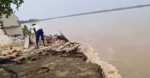 रामगंगा नदी से कटान के फोटो रामगंगा नदी से कटान के फोटो