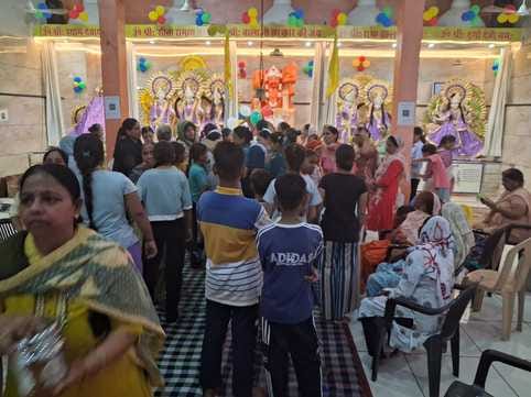 कैथल। शिव शक्ति धाम मंदिर में आयोजित कार्यक्रम में पहुंचे श्रद्धालु। मंदिर समिति कैथल। शिव शक्ति धाम मंदिर में आयोजित कार्यक्रम में पहुंचे श्रद्धालु। मंदिर समिति