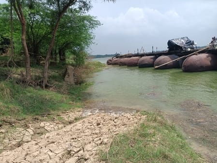 फोटो -07 यमुना नदी का तेजी से बढ़ता जलस्तर। स्रोत