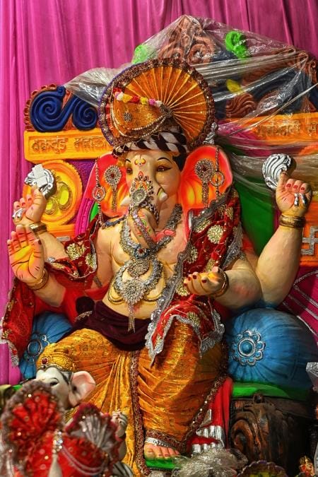गणपति की भव्य व सुंदर सलोनी मूर्तियों की स्थापना पंडालों में विधि-विधान से पूजन के साथ होगी। घर गणपति की भव्य व सुंदर सलोनी मूर्तियों की स्थापना पंडालों में विधि-विधान से पूजन के साथ होगी। घर