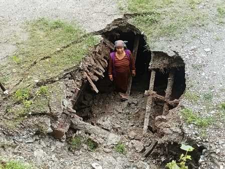 पंचायत अंद्राल के दुर्गापुर (बगोलू) में कमलेश कुमार का मकान। संवाद पंचायत अंद्राल के दुर्गापुर (बगोलू) में कमलेश कुमार का मकान। संवाद