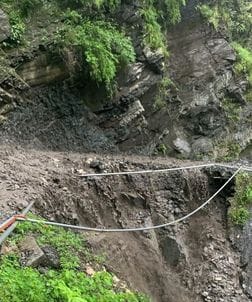 रामपुर देलठ छलान सड़क अवरूद्ध
