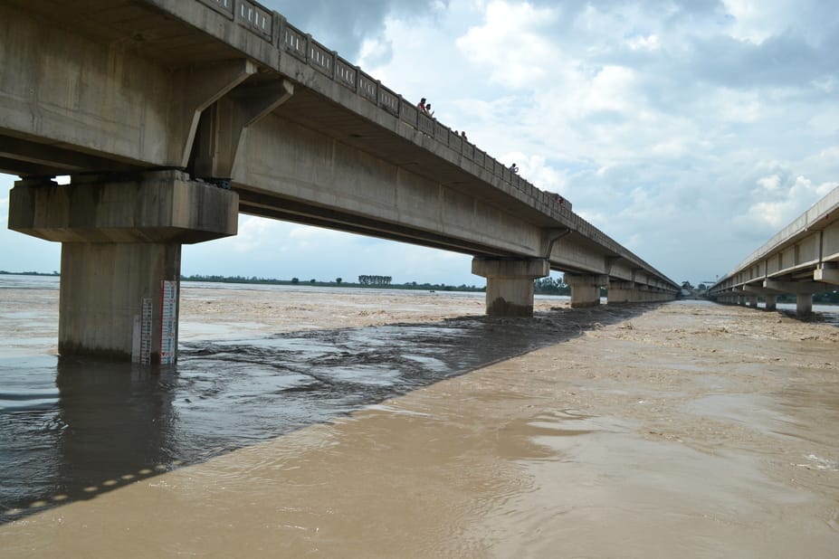 111.... खेतों में जमा बारिश का पानी। संवाद