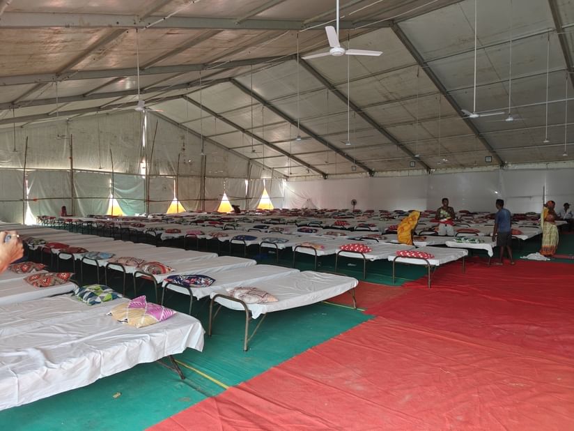 तीर्थयात्रियों के लिए गयाजी के गांधी मैदान में बनाया गया टेंट सिटी