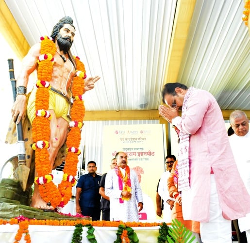 जयपुर के मानसरोवर में मुख्यमंत्री भजनलाल शर्मा ने विप्र फाउंडेशन द्वारा निर्मित श्री परशुराम ज्