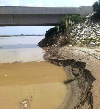 फोटो स्रोत ग्रामीण- सैदापुर गांव में बाढ़ का पानी