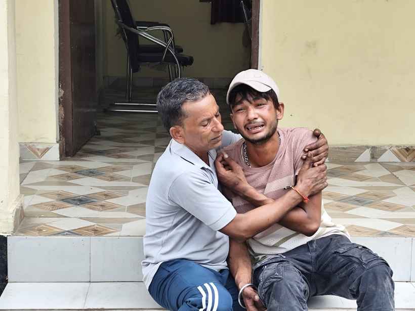 लावड़- इसी ट्रैक्टर ट्रॉली से टकराई बबलू की बाइक। स्रोत : संवाद लावड़- इसी ट्रैक्टर ट्रॉली से टकराई बबलू की बाइक। स्रोत : संवाद