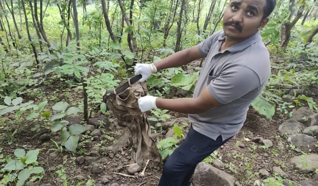 नाबालिग का कंकाल मिला