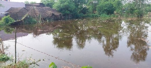 सहसवान में कटान की जद में खागी नगला, एक मकान गिरा। संवाद सहसवान में कटान की जद में खागी नगला, एक मकान गिरा। संवाद