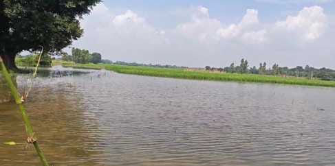 फोटो 38 : बिलग्राम के भीखा पुरवा के गलियारे में भरा बाढ़ का पानी। स्रोत : ग्रामीण फोटो 38 : बिलग्राम के भीखा पुरवा के गलियारे में भरा बाढ़ का पानी। स्रोत : ग्रामीण