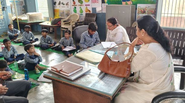 फोटो 26- सोनीपत के मॉडल टाउन स्थित राजकीय मॉडल संस्कृति वरिष्ठ माध्यमिक विद्यालय में छात्र का 