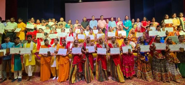 मंडलीय कला उत्सव में प्रतिभाएं सम्मानित