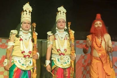 देवबंद में श्री विष्णु कलां मंडल की ओर से निकाली गई श्री राम बारात में शामिल राम लक्ष्मण की भव् देवबंद में श्री विष्णु कलां मंडल की ओर से निकाली गई श्री राम बारात में शामिल राम लक्ष्मण की भव्