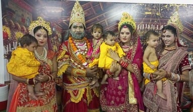 खिरनीबाग रामलीला में मंचन करते कलाकार। स्रोत: आयोजक खिरनीबाग रामलीला में मंचन करते कलाकार। स्रोत: आयोजक