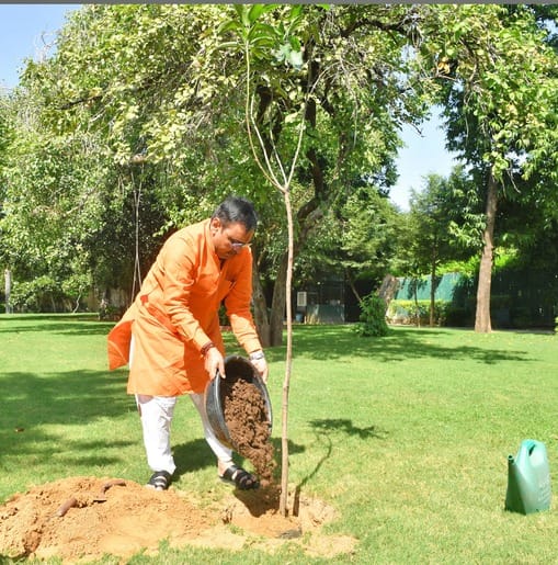 मुख्यमंत्री ने ‘एक पेड़ मां के नाम’’ अभियान अंतर्गत आम का पौधा लगाया।