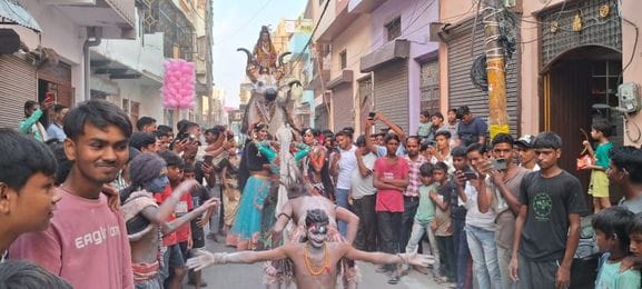 शिव बरात में शामिल भगवान शिव की झांकी। स्रोत कमेटी शिव बरात में शामिल भगवान शिव की झांकी। स्रोत कमेटी