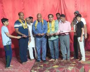इस्माईलाबाद। रामलीला का शुभारंभ करते मुख्यातिथि मोहनलाल भांवरा। संवाद इस्माईलाबाद। रामलीला का शुभारंभ करते मुख्यातिथि मोहनलाल भांवरा। संवाद