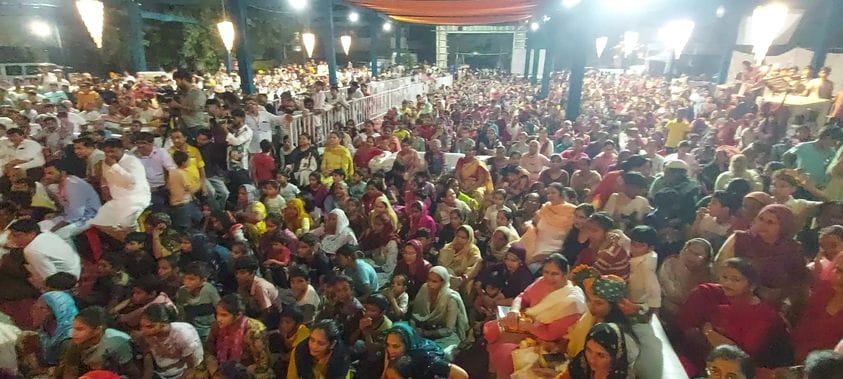 28जेएनडी22 : रावण महल में अपनी व्यथा बताती शूर्पनखां। स्रोत आयोजक।