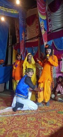 जलालपुर में सीता हरण प्रसंग के दौरान आए सोने के हिरण के रूप में मारीच।