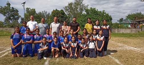 बोहणी स्कूल में आयोजित अंडर 14 छात्रा खेलकूद प्रतियोगिता के ट्रायल के दौरान खिलाड़ियों से बातची बोहणी स्कूल में आयोजित अंडर 14 छात्रा खेलकूद प्रतियोगिता के ट्रायल के दौरान खिलाड़ियों से बातची