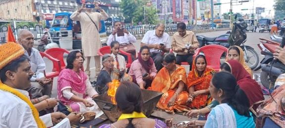 जिला आर्य प्रतिनिधि सभा और राष्ट्र कल्याण मंच के संयुक्त तत्वावधान में यज्ञ का आयोजन विधानसभा म
