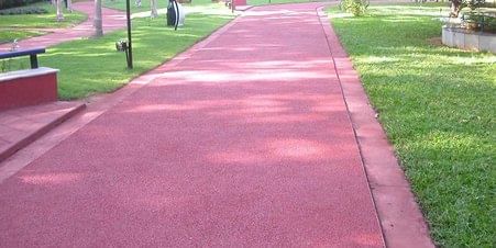 सुभाष पार्क में बिछने वाला ईपीडीएम ट्रैक। सोशल मीडिया