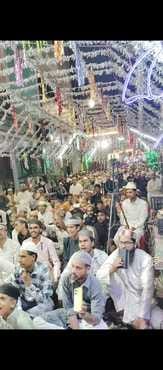 बीसलपुर के जलसे में तकरीर करते उलेमा। संवाद