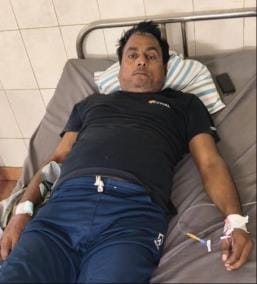 बुखार से पीड़ित लोग। बुखार से पीड़ित लोग।